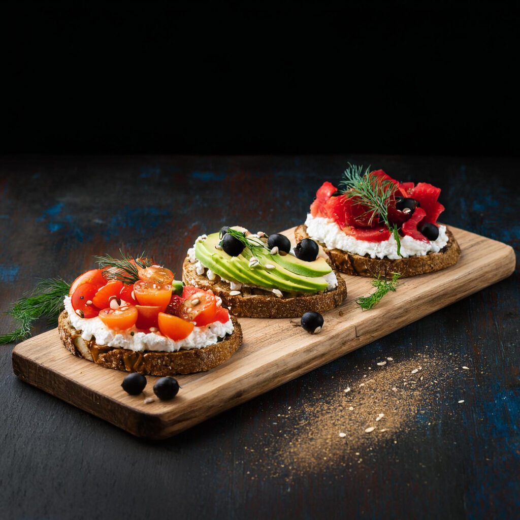 Toast Toppings with Cottage Cheese